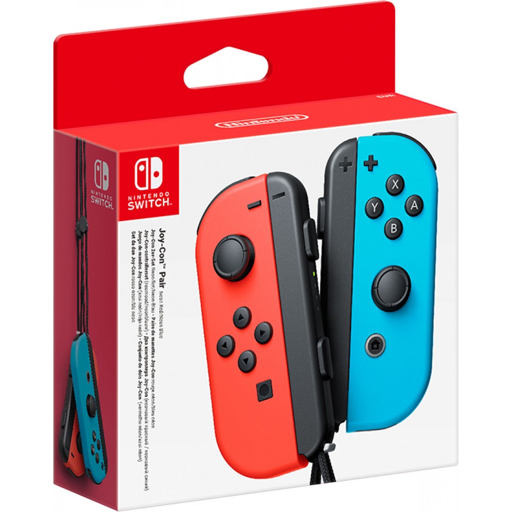 NINTENDO SWITCH JOY-CON COPPIA CONTROLLER ROSSO NEON / BLU NEON